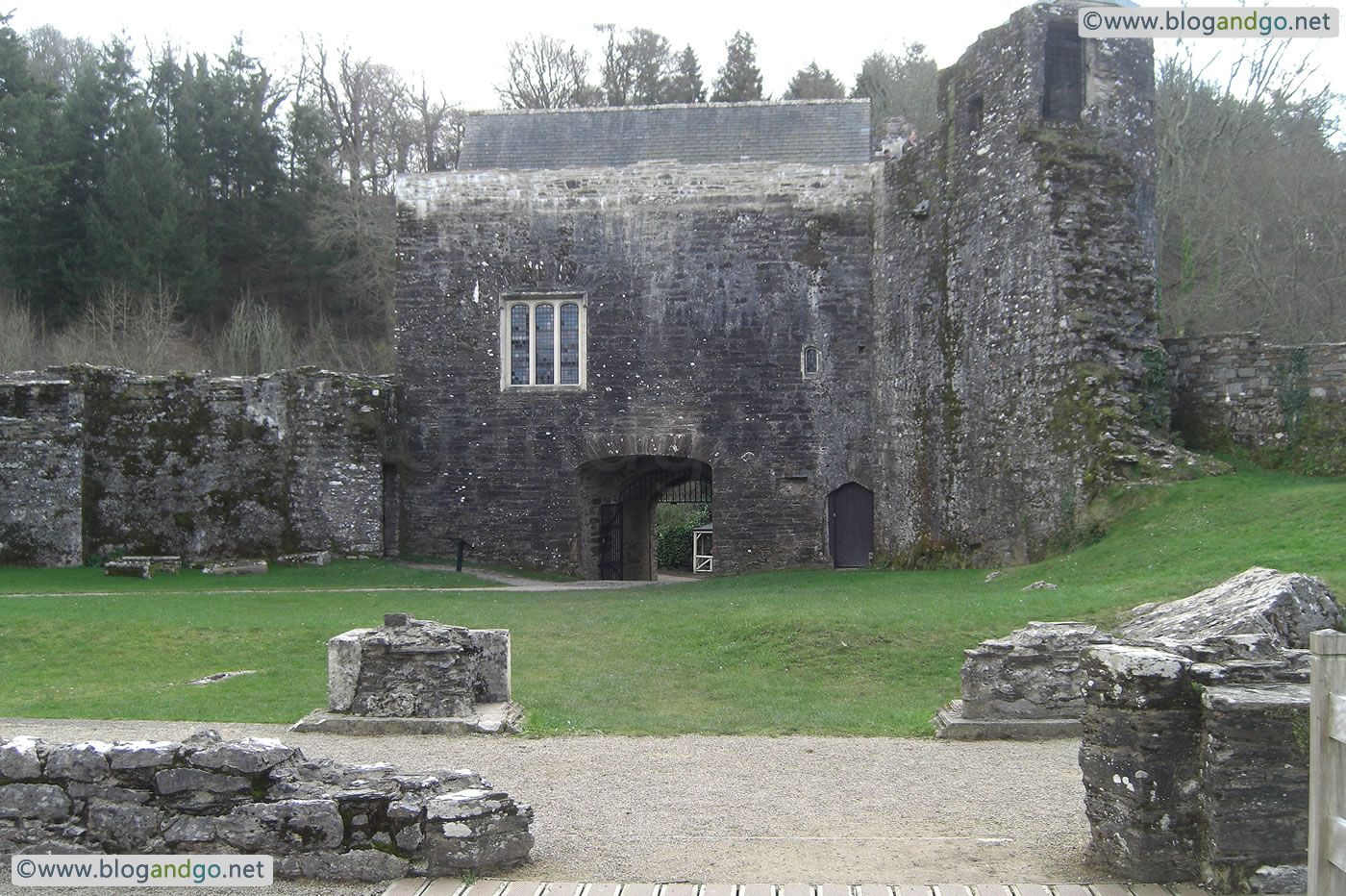 Berry Pomeroy Castle - Rear view of the gatehouse